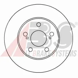 ABS 16301 Тормозной диск | перед |
