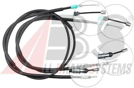 ABS K10765 Трос ручного тормоза
