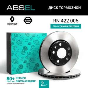 ABSEL RN422005 Диск торм.перед. (окрашенный)