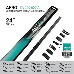ABSEL ZA000600A Щетка стеклоочистителя бескаркасная 600мм