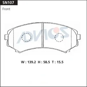 ADVICS SN107 Колодки торм. Mitsubishi Pajero 99- перед.