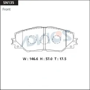 ADVICS SN135 Колодки торм.передние Toyota RAV4 A30 (05-12)