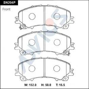 ADVICS SN204P Колодки торм. Nissan X-Trail SKYLINE 13- перед.