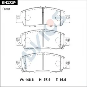 ADVICS SN323P Колодки торм. HONDA FREED 17- перед.