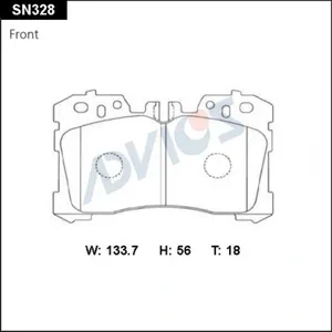 ADVICS SN328 Колодки торм.передние
