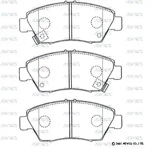 ADVICS SN421P Колодки торм. Honda Civic 95- перед.