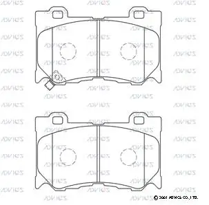 ADVICS SN506P Колодки торм. Nissan SKYLINE 07- перед.