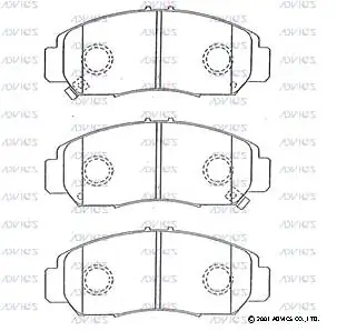 ADVICS SN595P Колодки торм. Honda Civic 00- перед.