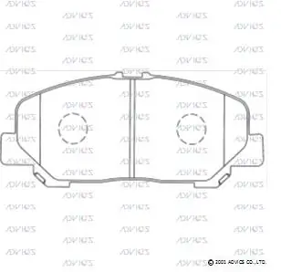 ADVICS SN695 Колодки торм.передние