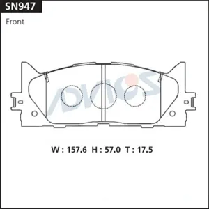 ADVICS SN947 Колодки торм.передние Toyota Camry V40 (06-11)