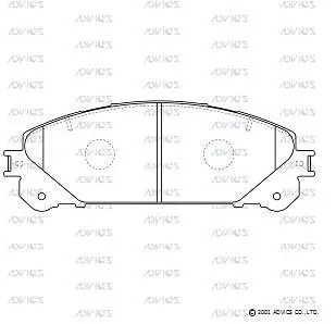 ADVICS SN965 Колодки торм.передние