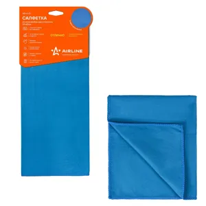 AIRLINE ABA01 Салфетка из микрофибры двухсторонняя (синяя) 40x40 см.