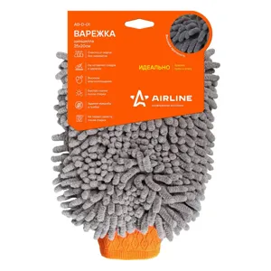AIRLINE ABD01 Варежка-шиншилла с серым ворсом 25x20см AB-D-01
