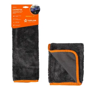 AIRLINE ABDN006 Салфетка из микрофибры для мытья и удаления влаги серая (40*40 см)
