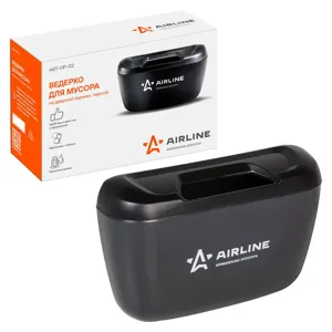AIRLINE ABTDP02 Ведёрко для мусора на дверной карман, черное (abt-dp-02)