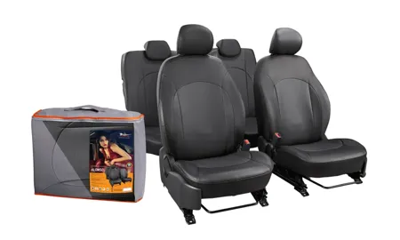 AIRLINE ACCSA58 Чехлы для Nissan X-Trail (07-14 г.) Лима, 14 пред., задн.спин. 1/3,  экокожа перф., черн. (ACCS-A-