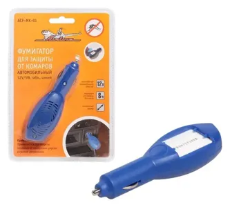 AIRLINE ACFMK01 Фумигатор для защиты от комаров  автомобильный 12V/5W  табл.  черный (ACF-MK-01)