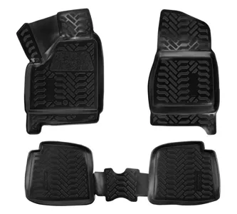 AIRLINE ACMPS13 Ковры для Лада 2131 НИВА (5 дв.) (LADA 4x4). 4 шт. выс. борт. 3D с подпятником. ТЭП. черн.