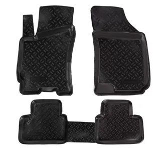 AIRLINE ACMPS22 Ковры для Chevrolet Lanos (1997-2009)/ЗАЗ Chance,  4 шт., выс. борт, ТЭП, черн. ( )