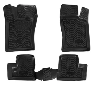 AIRLINE ACMPS23 Ковры для Daewoo Nexia (95-08-), 4 шт., выс. борт, 3D с подпятником, ТЭП, черн. (ACM-PS-23)