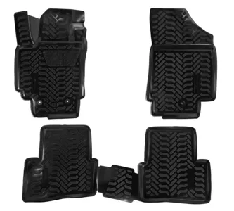 AIRLINE ACMPS34 Ковры для Hyundai Creta (16-), 4 шт., (крепеж), выс. борт, 3D с подпятником, полимер.ТЭП, черн. (ACM