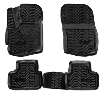 AIRLINE ACMPS46 Ковры для Mitsubishi ASX (10-), 4 шт., выс. борт, 3D с подпятником, ТЭП, черн. ()