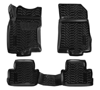 AIRLINE ACMPS49 Ковры для Nissan Qashqai II (сборка РФ) (16-)  4 шт.  выс. борт  3D с подпятником  ТЭП  черн. (ACM-P