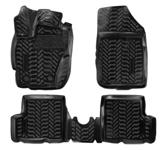 AIRLINE ACMPS55 Ковры Renault Kaptur 4WD (15-). 4 шт. (крепеж). выс. борт. 3D с подпятником. ТЭП. черн.