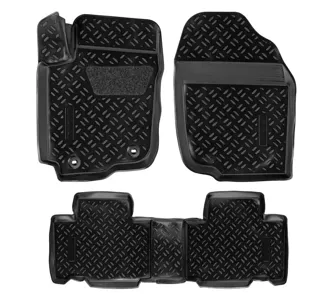 AIRLINE ACMPS67 Ковры для Toyota RAV4 (2013-). 4 шт. (крепеж). выс. борт. 3D с подпятником. ТЭП. черн.