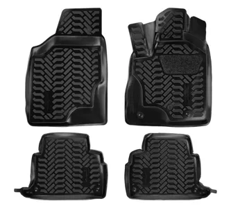 AIRLINE ACMPS70 Ковры для Toyota Harrier 2WD (RHD) (03-13). 4 шт. выс. борт. 3D с подпятником. ТЭП. черн.