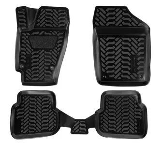 AIRLINE ACMPS73 Ковры для VW Polo SD (10-), 4 шт., (крепеж),выс. борт, 3D с подпятником, ТЭП, черн. (ACM-PS-73)