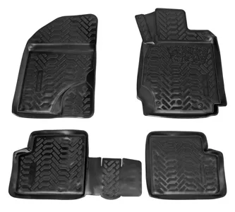 AIRLINE ACMPS79 Ковры для Toyotа Corolla (00-07)(RHD), 4 шт., выс.борт, 3D с подпятником, ТЭП, черн. (ACM-PS-79)