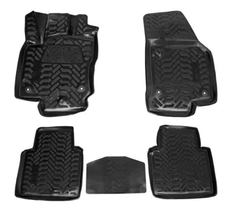 AIRLINE ACMPS81 Ковры для Skoda Kodiaq (17-), 5 шт., выс. борт, 3D с подпятником, ТЭП, черн. (ACM-PS-81)