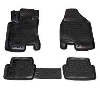 AIRLINE ACMPS89 Ковры 4 шт., выс.борт, 3D с подпятником, ТЭП, черн.