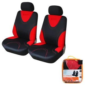 AIRLINE ACSPP04 Чехлы для сидений универсал. RS-1, передн., 2 шт. (4 предм.), полиэстер, черн./красн.()