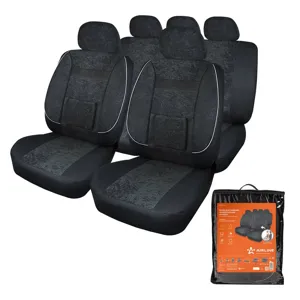 AIRLINE ACSUV01 Чехлы для сидений универсальные MONRO, 11 пред., повыш. комфорт, велюр, черн. ()