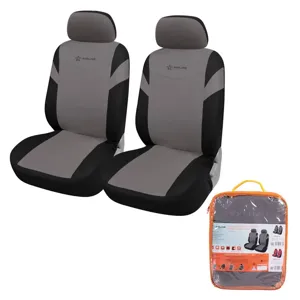 AIRLINE ACSVP05 Чехлы для сидений универсал. RS-4+, передние, 2 шт.(4 предм.), велюр, черн./сер. (ACS-VP-05)