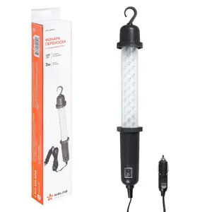 AIRLINE AFL30W14 Фонарь переноска от прикуривателя 12В LEDx30  провод 3м (AFL-30W-14)