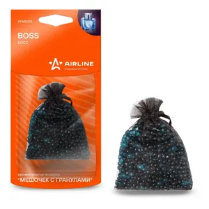 AIRLINE AFME033 Ароматизатор подвесной Мешочек с гранулами boss (AFME033)