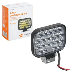 AIRLINE ALED019 Фара светодиодная прямоугольная 21LED  направленный свет  21Вт  108х80х35мм  12/24В (ALED019)