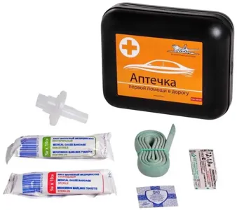 AIRLINE AM04 Аптечка автомобильная, пластиковый футляр