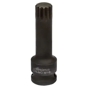 AIRLINE ATAS038 Головка ударная торцевая 1/2 DR внешний SPLINE M16 L=78 мм (ATAS038)