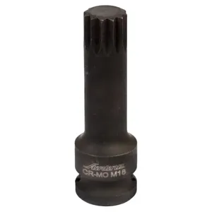 AIRLINE ATAS039 Головка ударная торцевая 1/2 DR внешний SPLINE M18