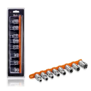 AIRLINE ATBS34 Набор головок 1/2 DR TORX E10-E24 на подвесе 8 предметов (AT-BS-34)