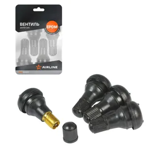AIRLINE ATRV412EPDM01 Вентиль для б/к шин TR412 PRO, EPDM резина, 4 шт. (ATRV412EPDM-01)