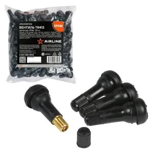 AIRLINE ATRV413EPDM Вентиль для б/к шин TR413 PRO  EPDM резина (ATRK413EPDM)