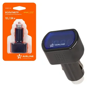 AIRLINE AVMD01 Вольтметр в прикуриватель (12/24В) AVM-D-01