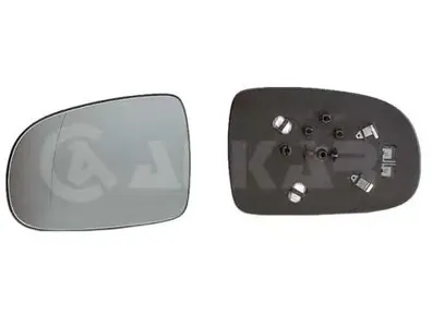 ALKAR 6423420 Стекло зеркала левого с кроншт. асфер. с подогр. Opel Corsa C 00-06