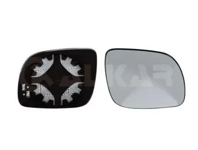 ALKAR 6432521 Стекло зеркала правого с подогр. Skoda Fabia 98-06 Octavia 96-04