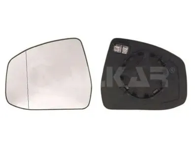 ALKAR 6471376 Стекло зеркала левоес кроншт.асферч.с подогр. Ford Focus II 08> Focus III 11> Mondeo IV 07>